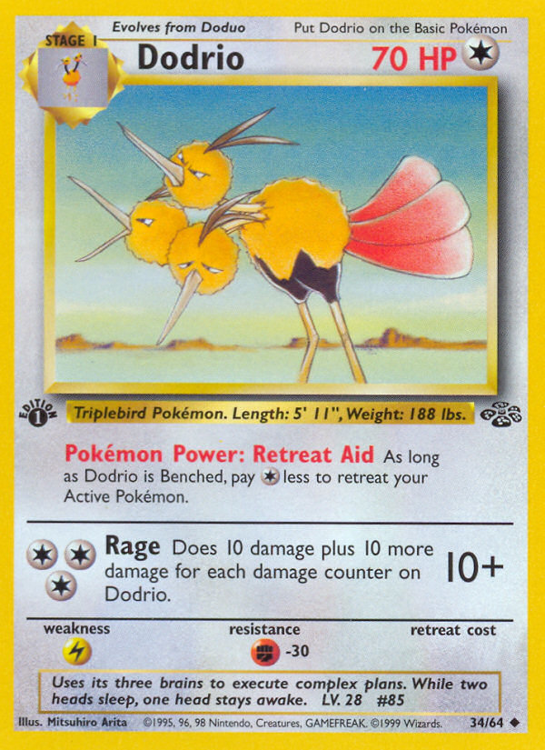 Dodrio (34/64) [Jungle 1st Edition] - Card Brawlers | Quebec | Canada | Yu-Gi-Oh!