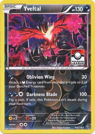 Yveltal (65/114) (Steam Siege League Promo) [XY: Steam Siege] - Card Brawlers | Quebec | Canada | Yu-Gi-Oh!