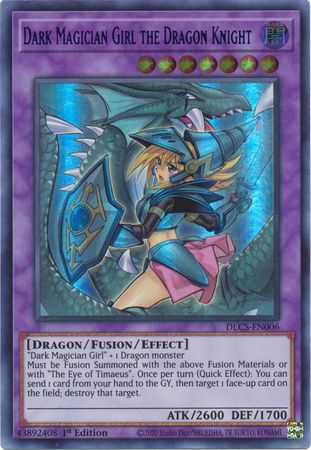 Dark Magician Girl the Dragon Knight (Alternate Art) (Green) [DLCS-EN006] Ultra Rare - Card Brawlers | Quebec | Canada | Yu-Gi-Oh!