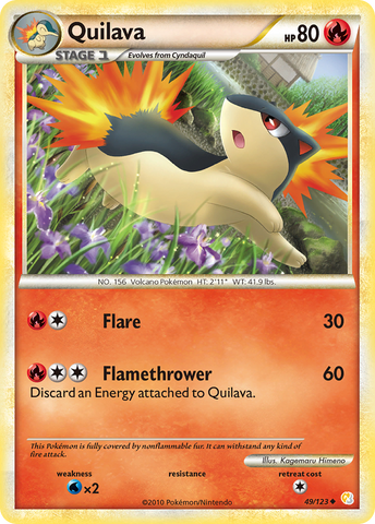 Quilava (49/123) [HeartGold & SoulSilver: Base Set] - Card Brawlers | Quebec | Canada | Yu-Gi-Oh!