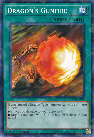 Dragon's Gunfire [BP03-EN141] Shatterfoil Rare - Card Brawlers | Quebec | Canada | Yu-Gi-Oh!