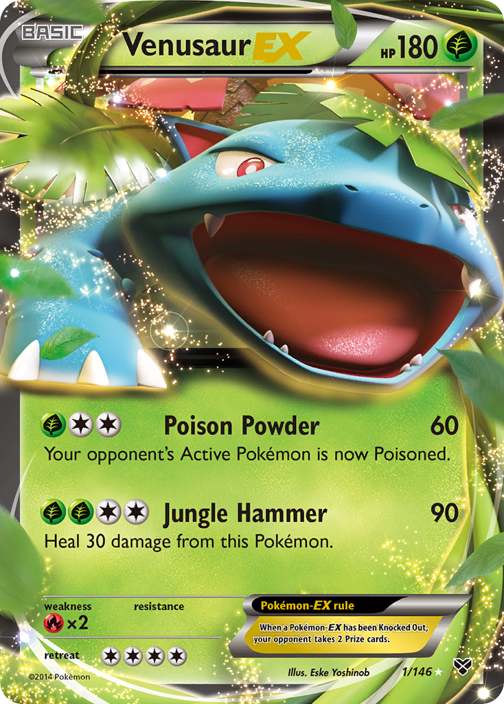 Venusaur EX (1/146) [XY: Base Set] - Card Brawlers | Quebec | Canada | Yu-Gi-Oh!