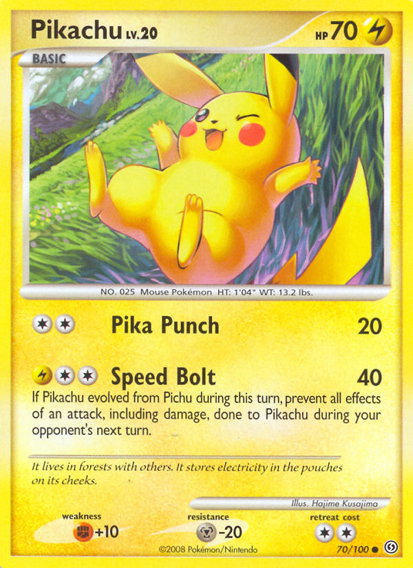 Pikachu (70/100) [Diamond & Pearl: Stormfront] - Card Brawlers | Quebec | Canada | Yu-Gi-Oh!