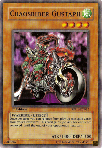 Chaosrider Gustaph [SDDE-EN012] Common - Yu-Gi-Oh! - Card Brawlers | Quebec | Canada |