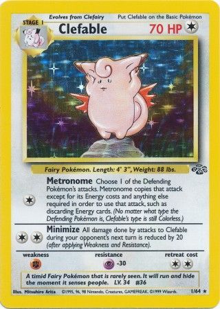 Clefable (1/64) [Jungle Unlimited] - Card Brawlers | Quebec | Canada | Yu-Gi-Oh!