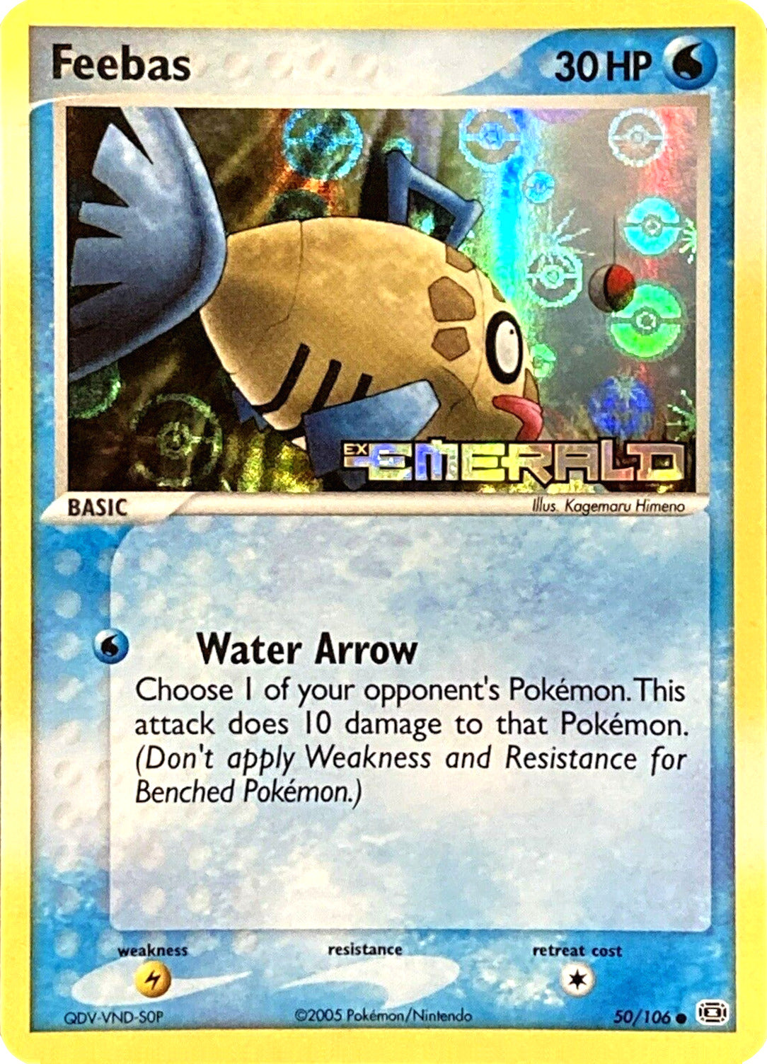 Feebas (50/106) (Stamped) [EX: Emerald] - Card Brawlers | Quebec | Canada | Yu-Gi-Oh!