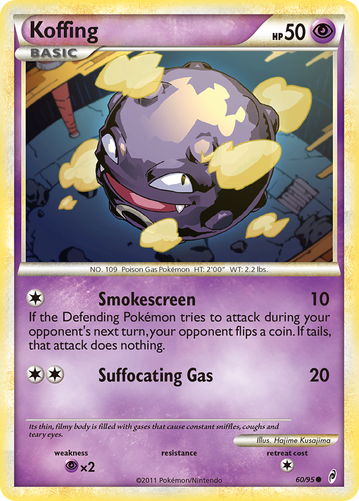 Koffing (60/95) [HeartGold & SoulSilver: Call of Legends] - Card Brawlers | Quebec | Canada | Yu-Gi-Oh!