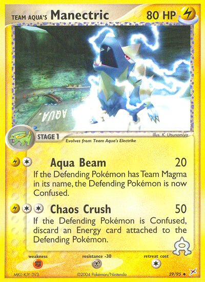 Team Aqua's Manectric (29/95) [EX: Team Magma vs Team Aqua] - Card Brawlers | Quebec | Canada | Yu-Gi-Oh!