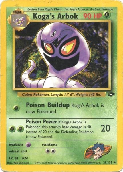 Koga's Arbok (25/132) [Gym Challenge Unlimited] - Card Brawlers | Quebec | Canada | Yu-Gi-Oh!