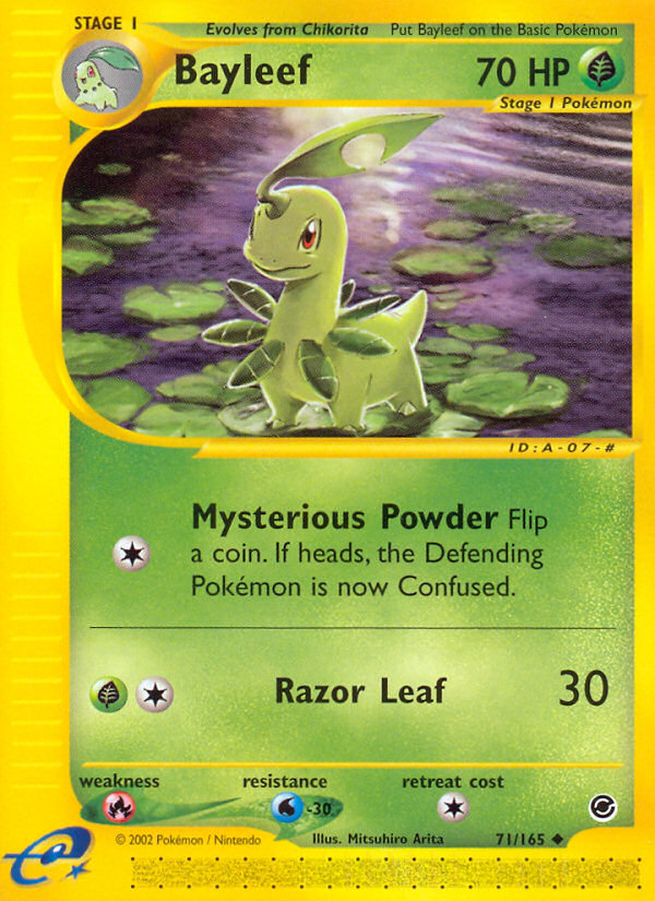 Bayleef (71/165) [Expedition: Base Set] - Card Brawlers | Quebec | Canada | Yu-Gi-Oh!