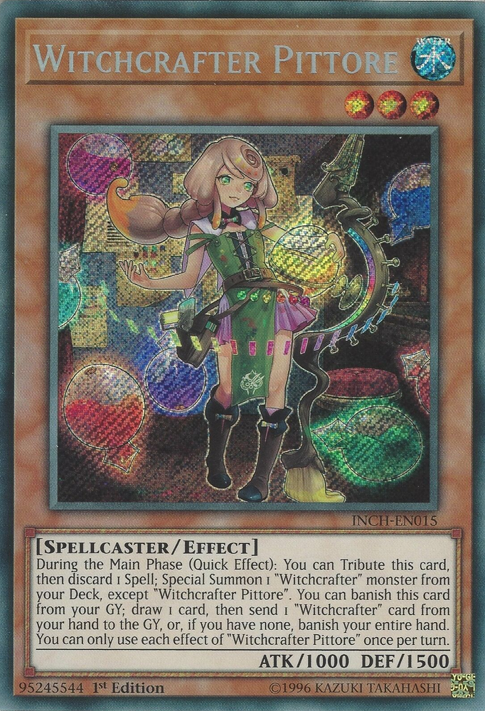 Witchcrafter Pittore [INCH-EN015] Secret Rare - Card Brawlers | Quebec | Canada | Yu-Gi-Oh!