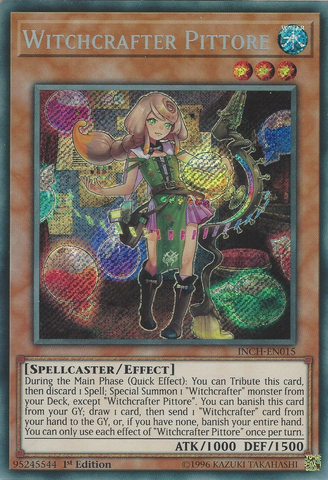 Witchcrafter Pittore [INCH-EN015] Secret Rare - Card Brawlers | Quebec | Canada | Yu-Gi-Oh!