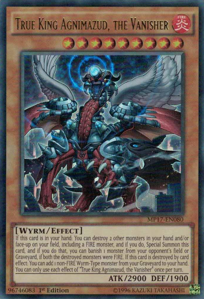 True King Agnimazud, the Vanisher [MP17-EN080] Ultra Rare - Yu-Gi-Oh! - Card Brawlers | Quebec | Canada |