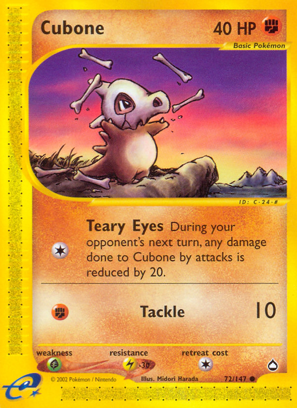 Cubone (72/147) [Aquapolis] - Card Brawlers | Quebec | Canada | Yu-Gi-Oh!