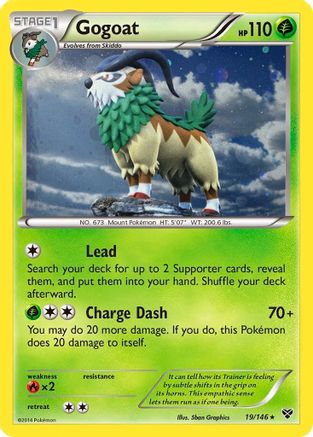 Gogoat (19/146) (Cosmos Holo) [XY: Base Set] - Card Brawlers | Quebec | Canada | Yu-Gi-Oh!