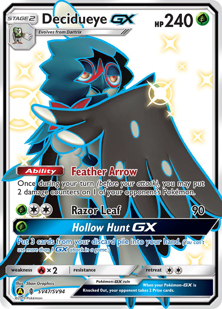 Decidueye GX (SV47/SV94) [Sun & Moon: Hidden Fates - Shiny Vault] - Card Brawlers | Quebec | Canada | Yu-Gi-Oh!