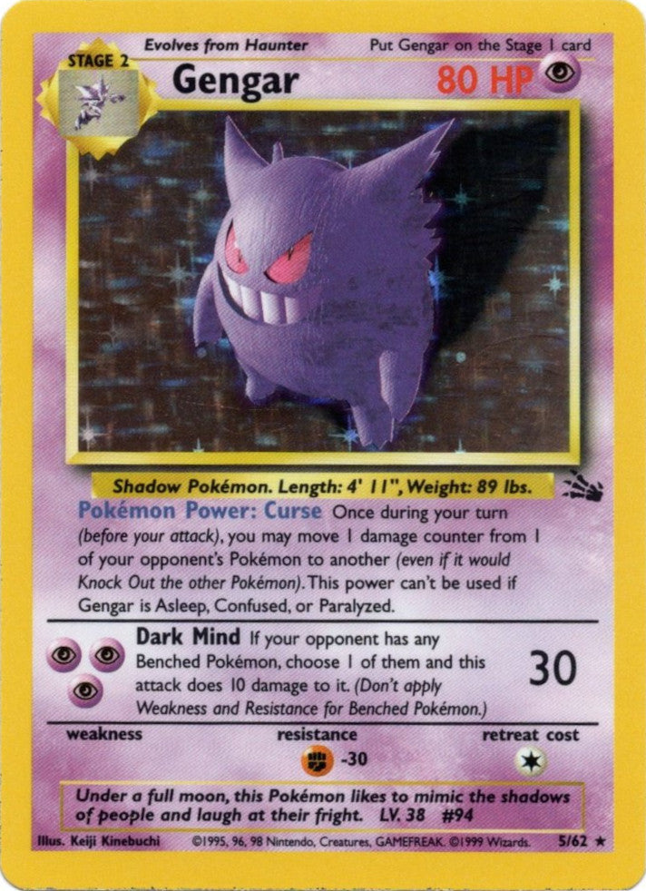 Gengar (5/62) [Fossil Unlimited] - Card Brawlers | Quebec | Canada | Yu-Gi-Oh!