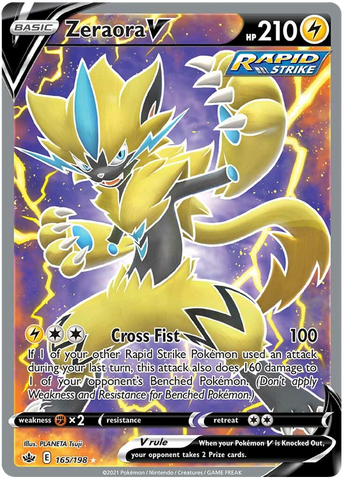 Zeraora V (165/198) [Sword & Shield: Chilling Reign] - Card Brawlers | Quebec | Canada | Yu-Gi-Oh!