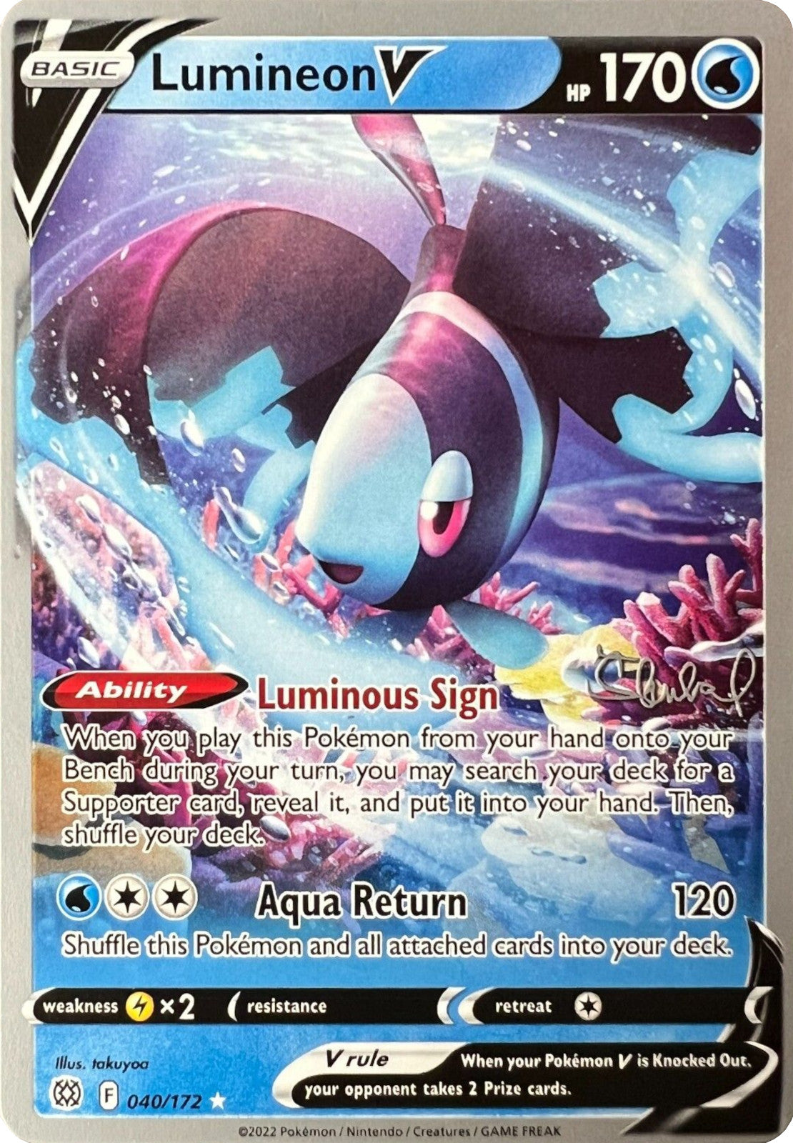 Lumineon V (040/172) (ADP - Ondrej Skubal) [World Championships 2022] - Card Brawlers | Quebec | Canada | Yu-Gi-Oh!
