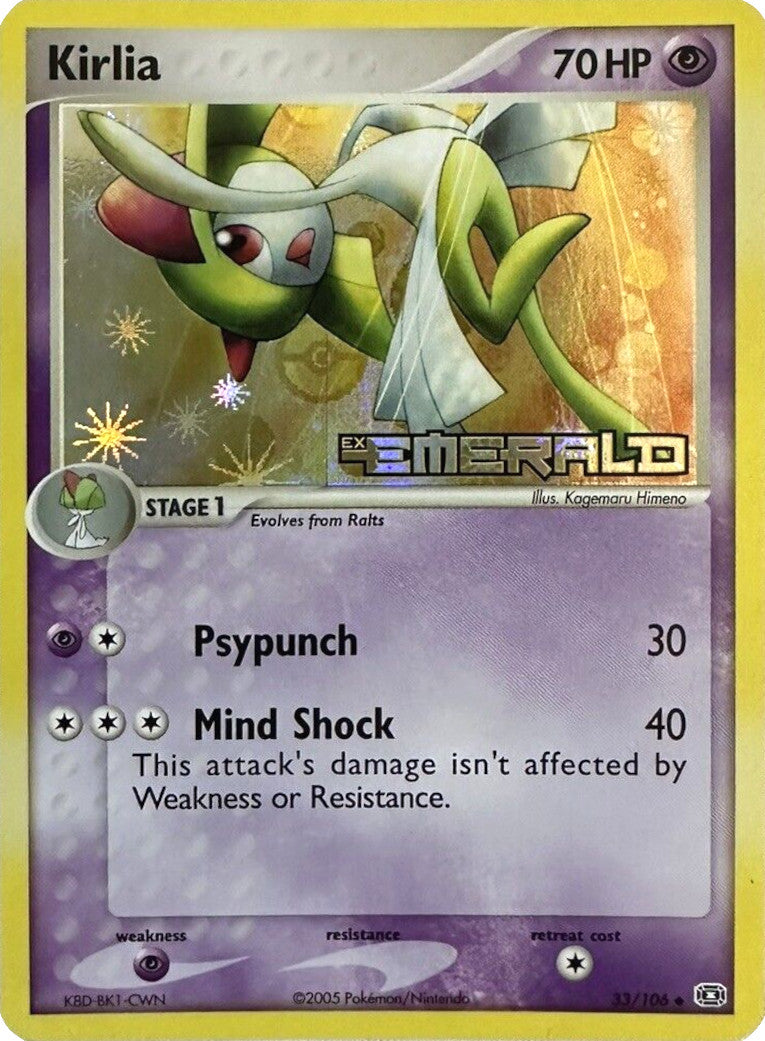 Kirlia (33/106) (Stamped) [EX: Emerald] - Card Brawlers | Quebec | Canada | Yu-Gi-Oh!