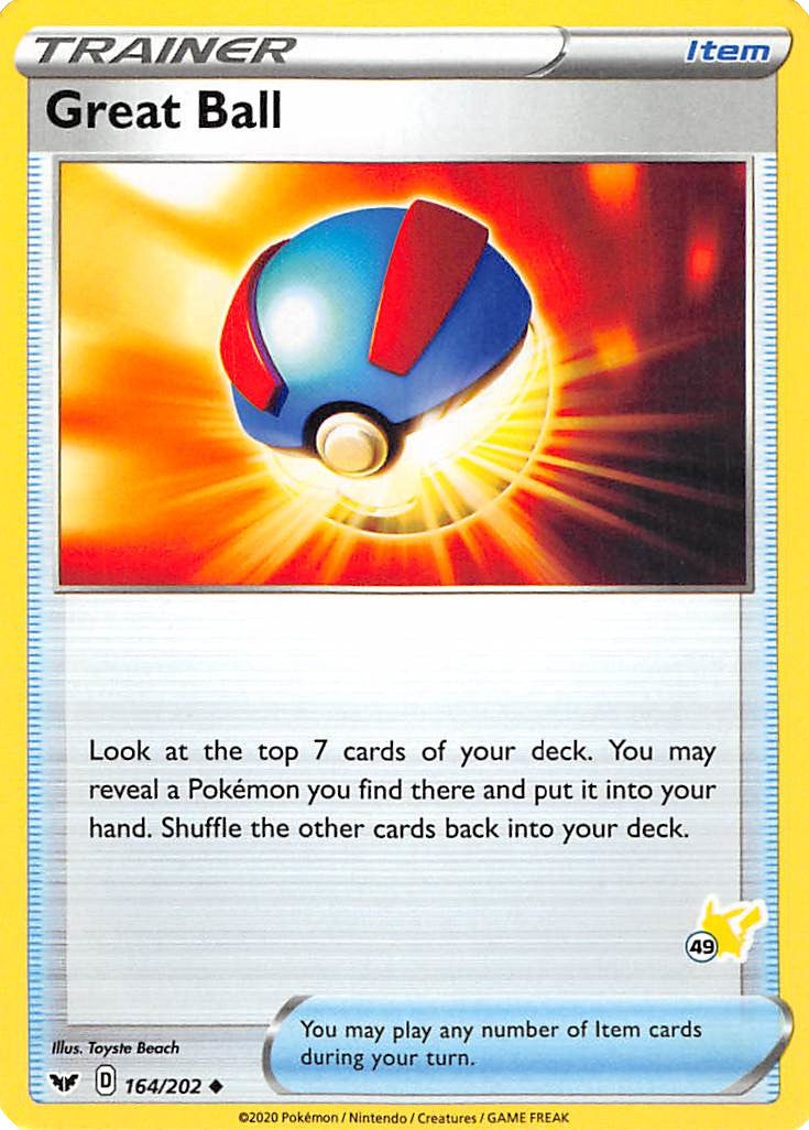 Great Ball (164/202) (Pikachu Stamp #49) [Battle Academy 2022] - Card Brawlers | Quebec | Canada | Yu-Gi-Oh!