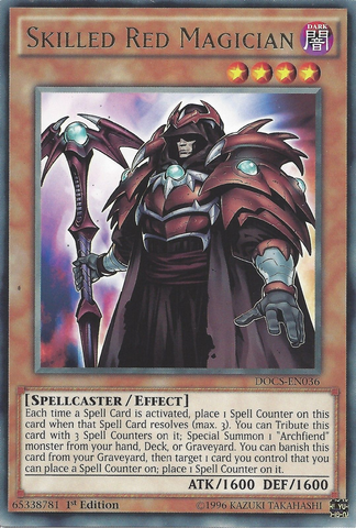 Skilled Red Magician [DOCS-EN036] Rare - Card Brawlers | Quebec | Canada | Yu-Gi-Oh!
