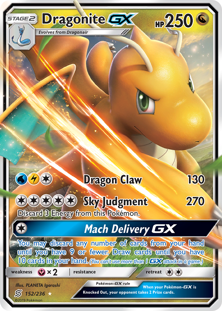 Dragonite GX (152/236) [Sun & Moon: Unified Minds] - Card Brawlers | Quebec | Canada | Yu-Gi-Oh!