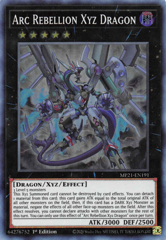 Arc Rebellion Xyz Dragon [MP21-EN191] Super Rare - Card Brawlers | Quebec | Canada | Yu-Gi-Oh!