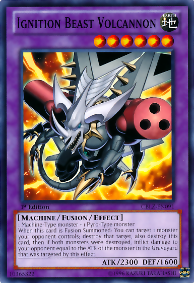 Ignition Beast Volcannon [CBLZ-EN091] Common - Card Brawlers | Quebec | Canada | Yu-Gi-Oh!