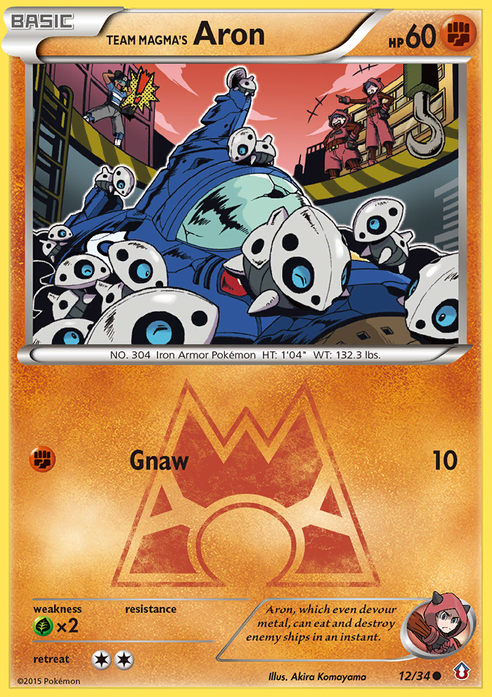 Team Magma's Aron (12/34) [XY: Double Crisis] - Card Brawlers | Quebec | Canada | Yu-Gi-Oh!