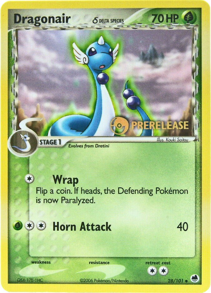 Dragonair (28/101) (Prerelease) [EX: Dragon Frontiers] - Card Brawlers | Quebec | Canada | Yu-Gi-Oh!