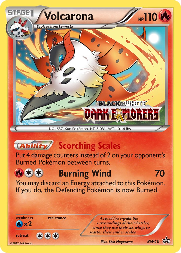 Volcarona (BW40) (Staff Prerelease Promo) [Black & White: Black Star Promos] - Card Brawlers | Quebec | Canada | Yu-Gi-Oh!
