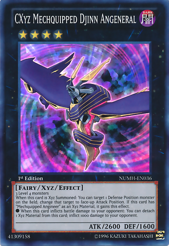 CXyz Mechquipped Djinn Angeneral [NUMH-EN036] Super Rare - Card Brawlers | Quebec | Canada | Yu-Gi-Oh!