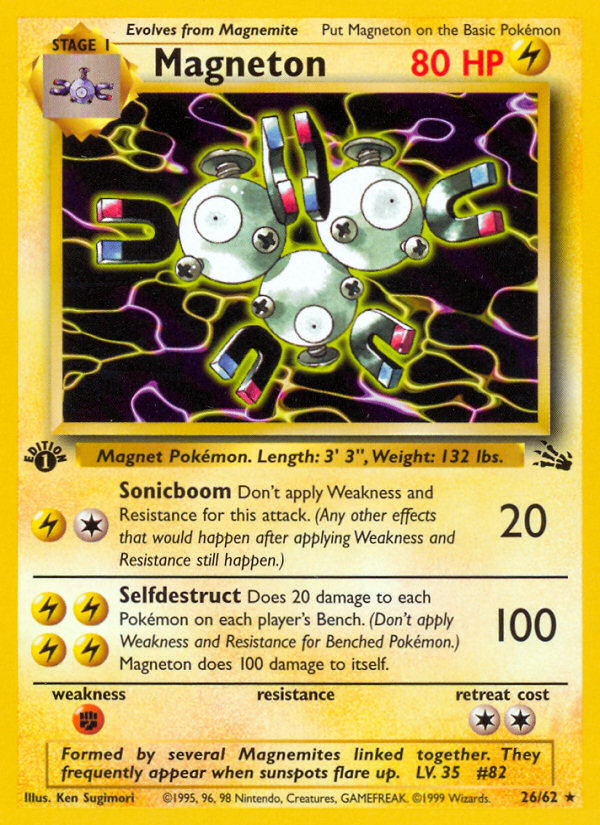 Magneton (26/62) [Fossil 1st Edition] - Card Brawlers | Quebec | Canada | Yu-Gi-Oh!