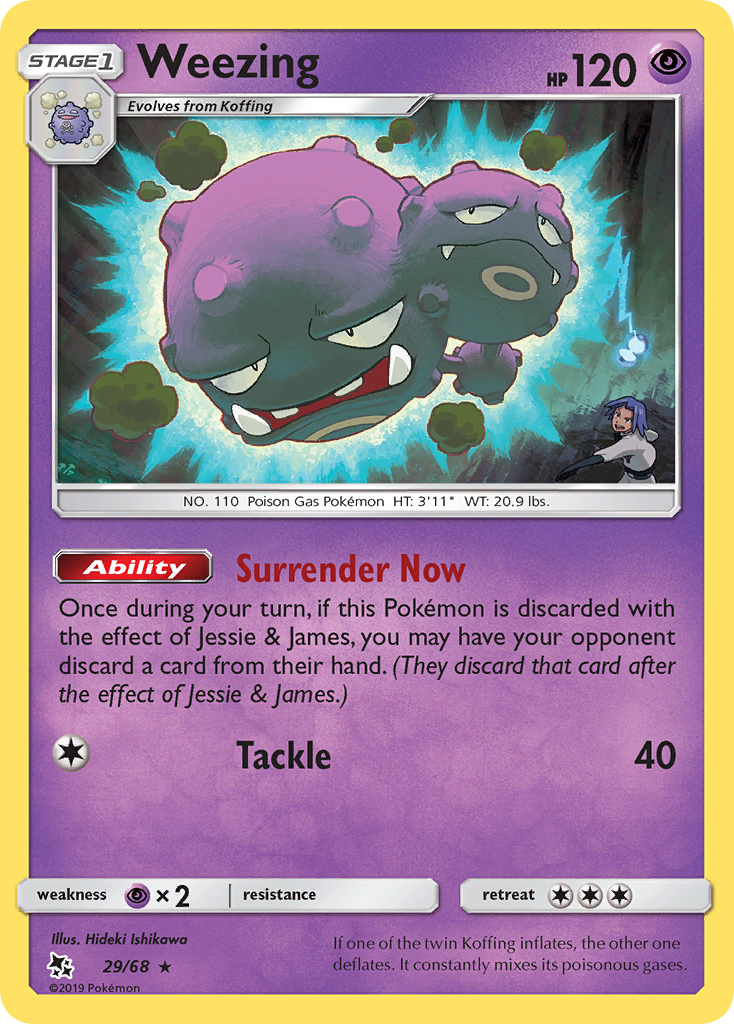 Weezing (29/68) [Sun & Moon: Hidden Fates] - Card Brawlers | Quebec | Canada | Yu-Gi-Oh!
