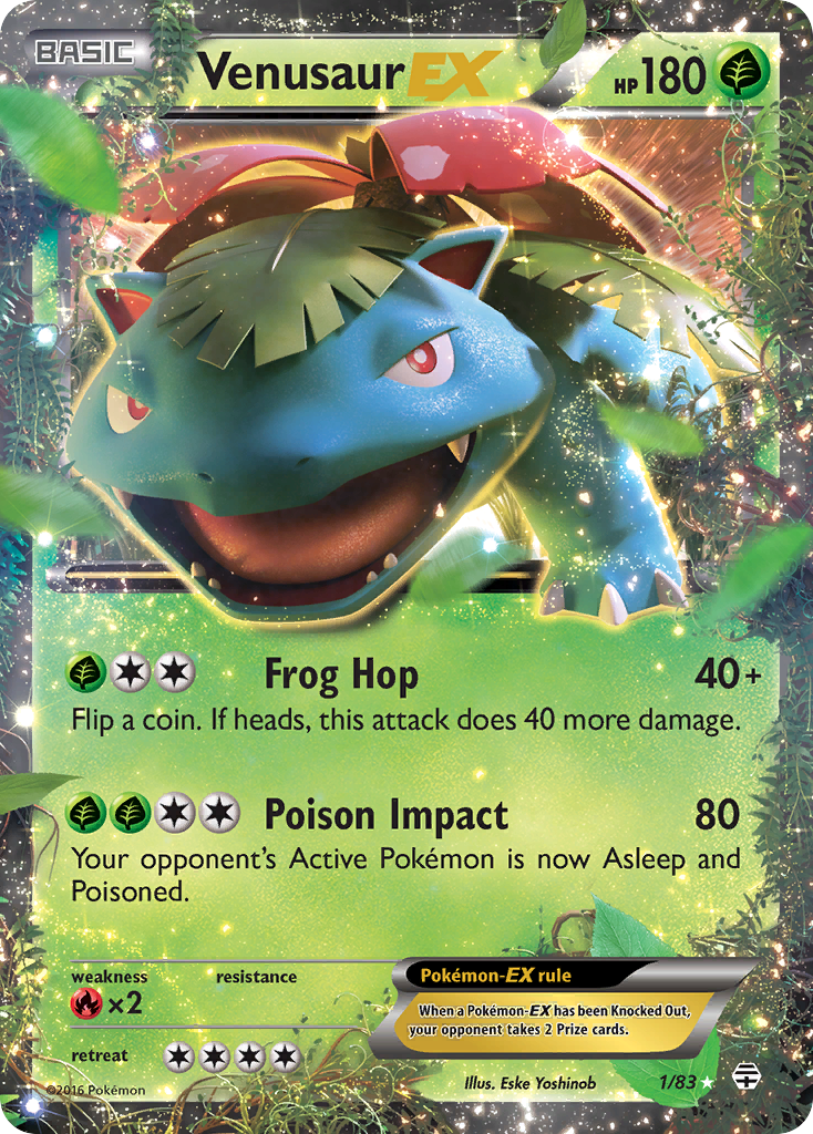 Venusaur EX (1/83) [XY: Generations] - Card Brawlers | Quebec | Canada | Yu-Gi-Oh!
