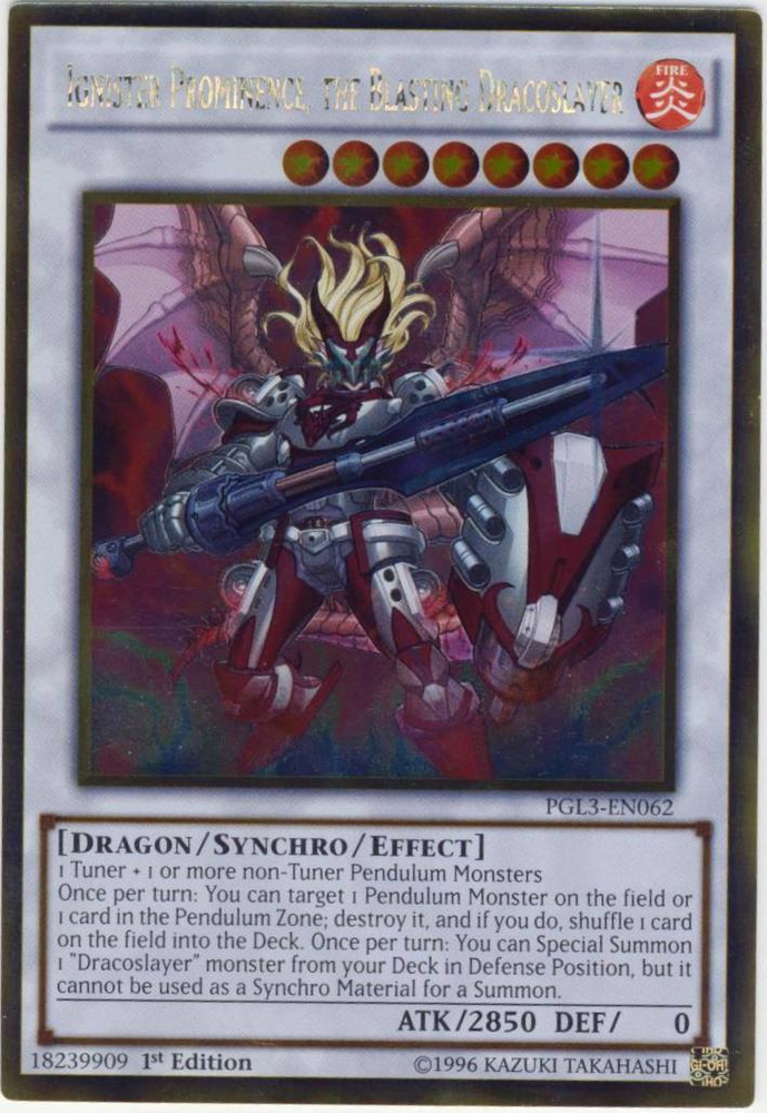 Ignister Prominence, the Blasting Dracoslayer [PGL3-EN062] Gold Rare - Card Brawlers | Quebec | Canada | Yu-Gi-Oh!