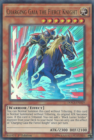 Charging Gaia the Fierce Knight [DOCS-EN019] Ultra Rare - Card Brawlers | Quebec | Canada | Yu-Gi-Oh!