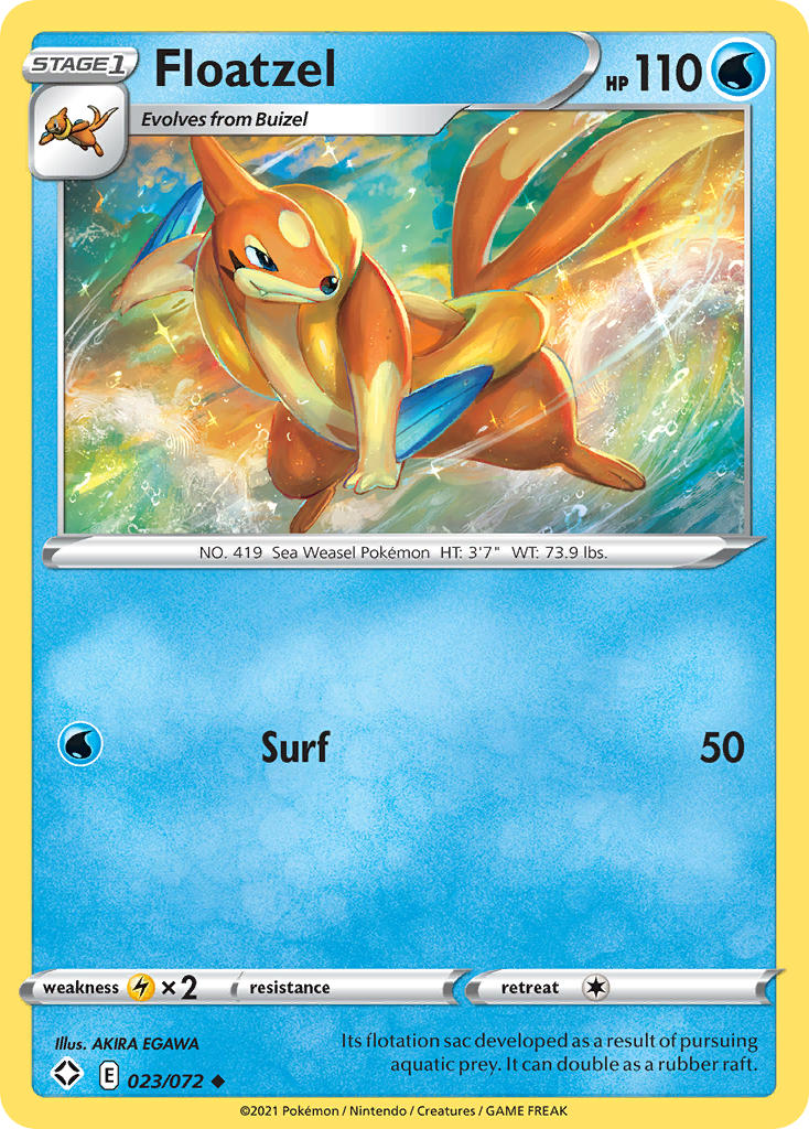 Floatzel (023/072) [Sword & Shield: Shining Fates] - Card Brawlers | Quebec | Canada | Yu-Gi-Oh!