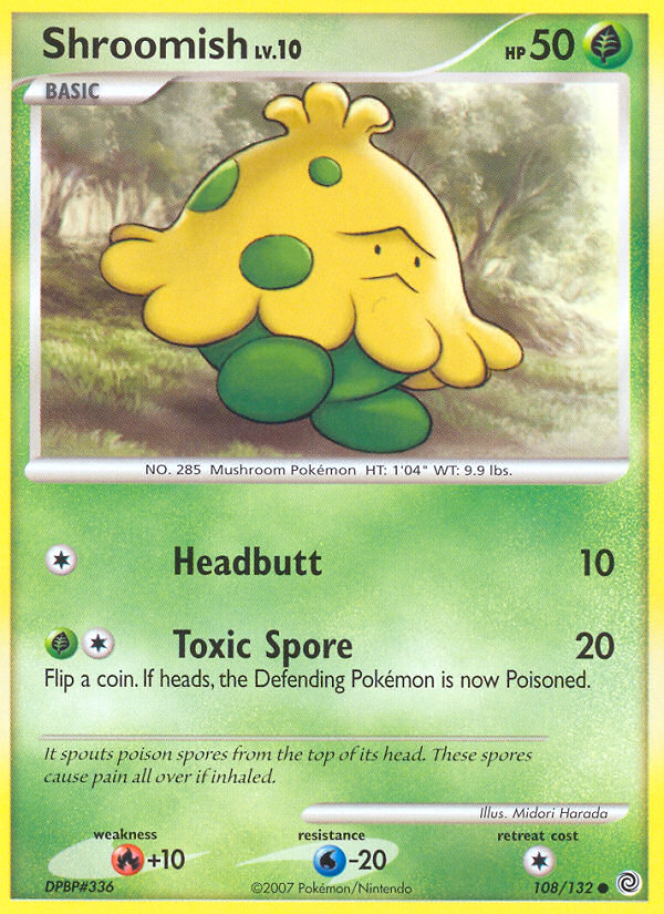 Shroomish (108/132) [Diamond & Pearl: Secret Wonders] - Card Brawlers | Quebec | Canada | Yu-Gi-Oh!