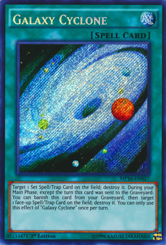 Galaxy Cyclone [MP16-EN027] Secret Rare - Yu-Gi-Oh! - Card Brawlers | Quebec | Canada |