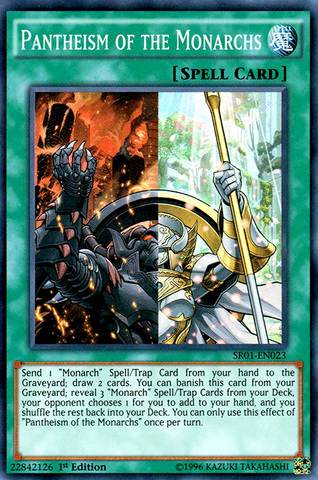 Pantheism of the Monarchs [SR01-EN023] Super Rare - Yu-Gi-Oh! - Card Brawlers | Quebec | Canada |