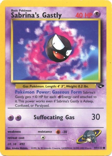 Sabrina's Gastly (97/132) [Gym Challenge Unlimited] - Card Brawlers | Quebec | Canada | Yu-Gi-Oh!