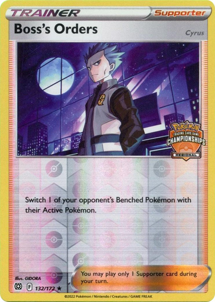 Boss's Orders (132/172) (Regional Championship Promo) [Sword & Shield: Brilliant Stars] - Card Brawlers | Quebec | Canada | Yu-Gi-Oh!