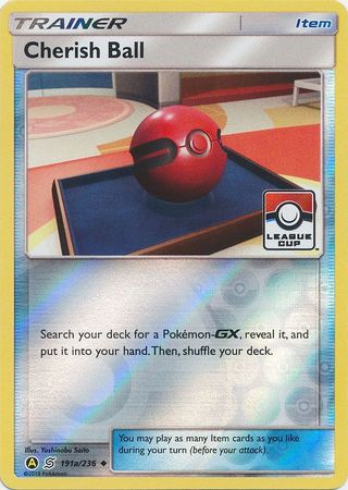 Cherish Ball (191a/236) (League Promo) [Sun & Moon: Unified Minds] - Card Brawlers | Quebec | Canada | Yu-Gi-Oh!