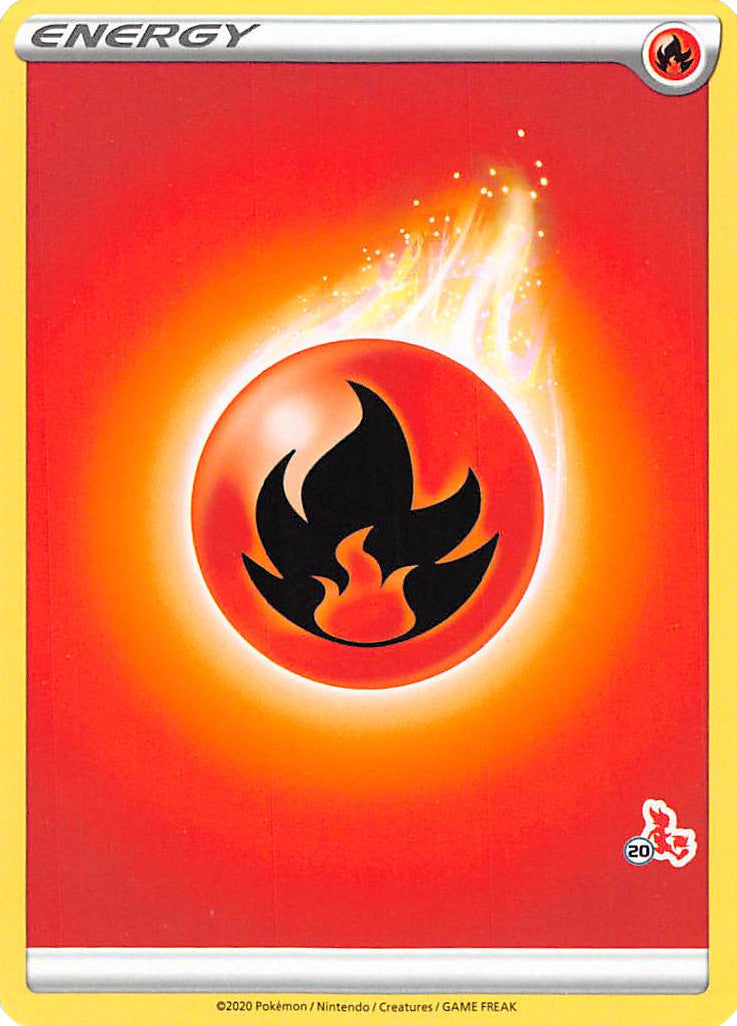 Fire Energy (Cinderace Stamp #20) [Battle Academy 2022] - Card Brawlers | Quebec | Canada | Yu-Gi-Oh!