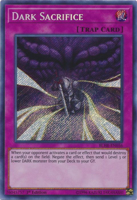 Dark Sacrifice [BLHR-EN056] Secret Rare - Card Brawlers | Quebec | Canada | Yu-Gi-Oh!