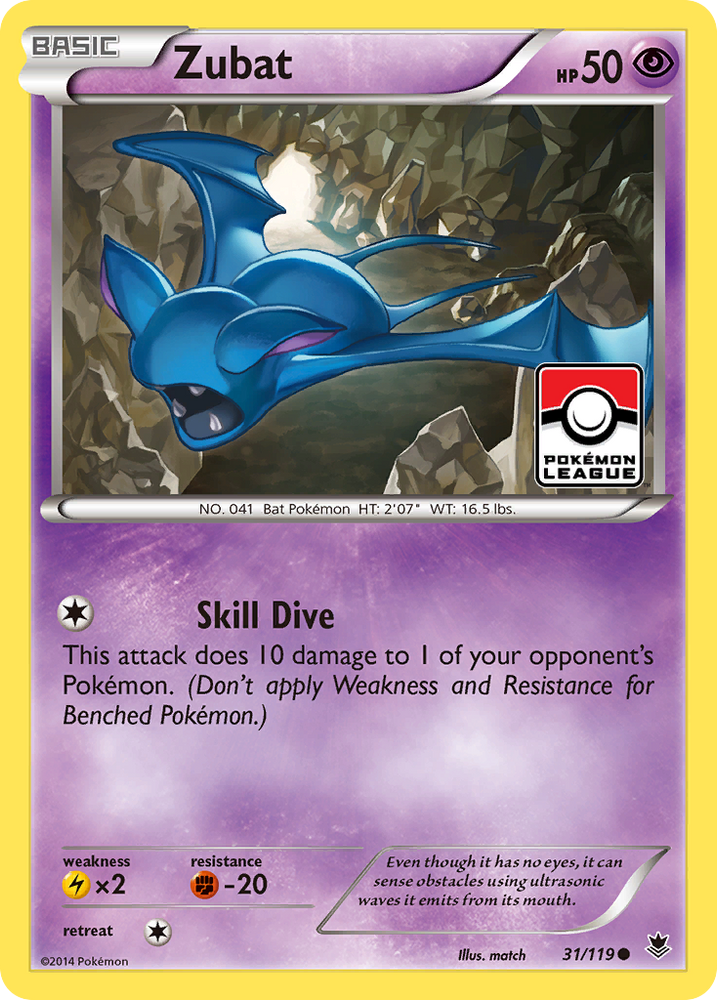 Zubat (31/119) [XY: Phantom Forces] - Card Brawlers | Quebec | Canada | Yu-Gi-Oh!