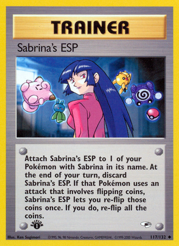 Sabrina's ESP (117/132) [Gym Heroes 1st Edition] - Card Brawlers | Quebec | Canada | Yu-Gi-Oh!