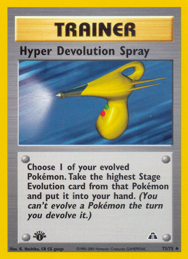 Hyper Devolution Spray (73/75) [Neo Discovery 1st Edition] - Card Brawlers | Quebec | Canada | Yu-Gi-Oh!